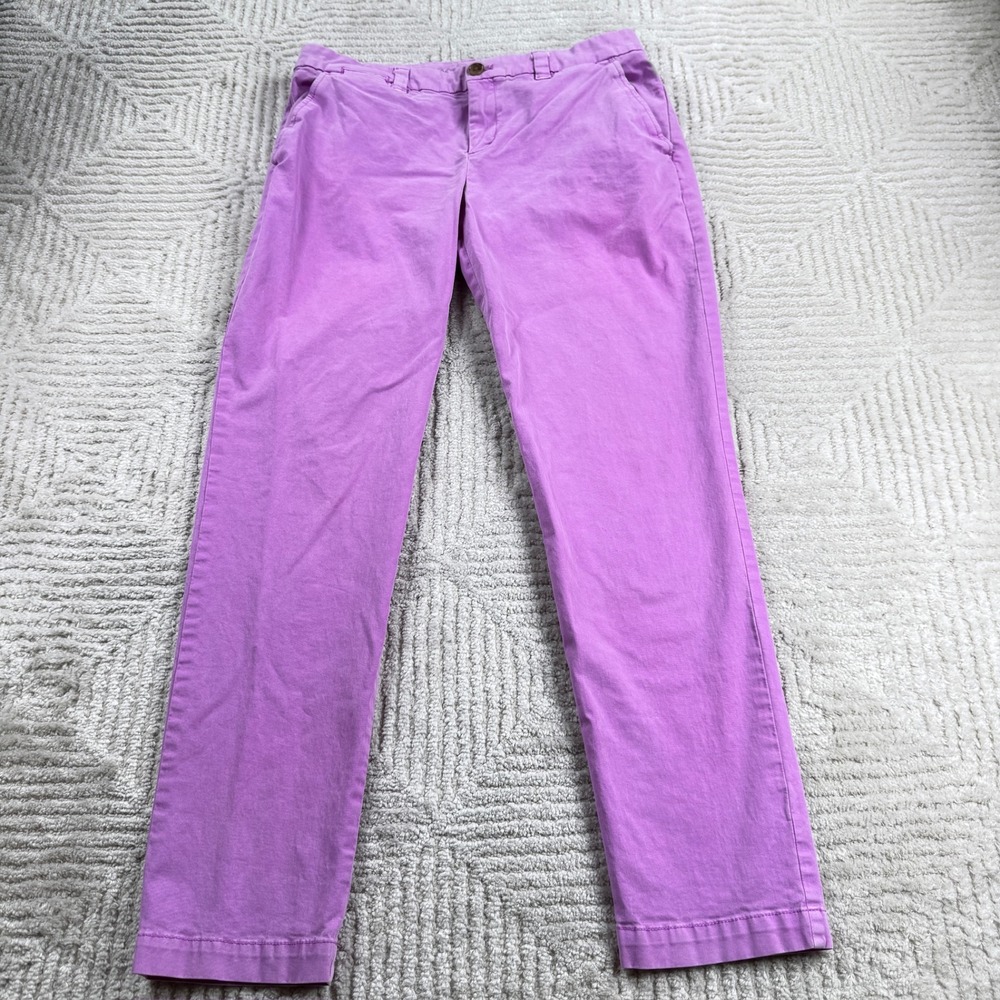 Gap Khakis Broken-In Straight Pants Womens 6 Violet Purple Chino Trousers Preppy